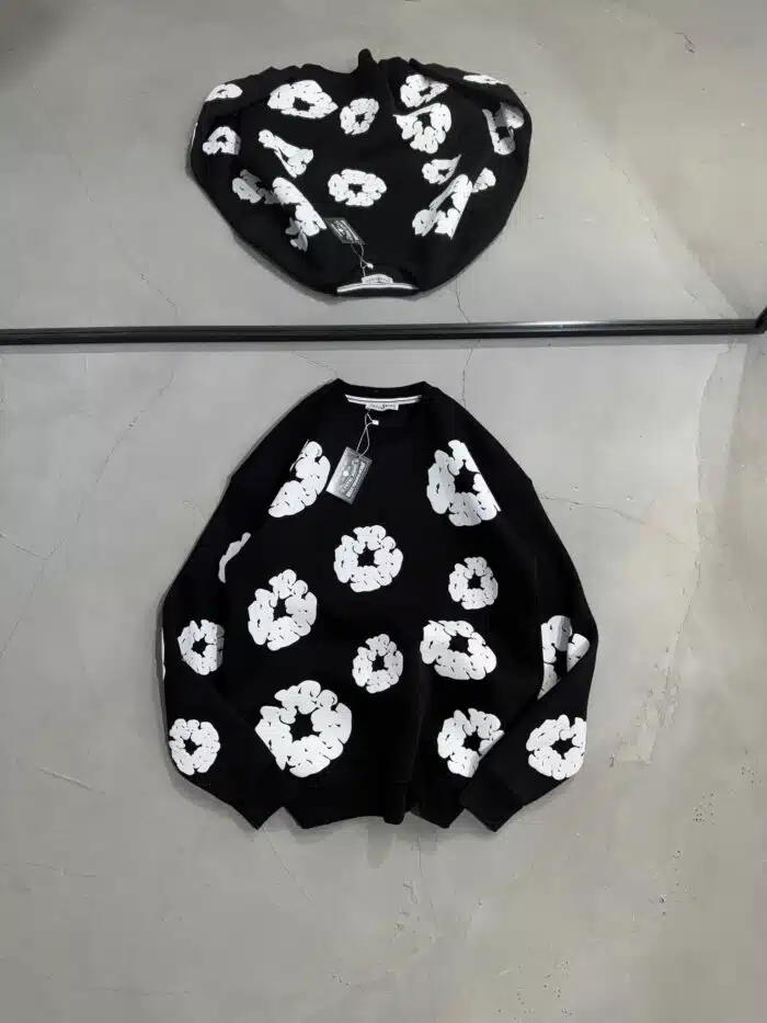 DT Üç İplik Sweatshirt – Siyah - Görsel 1