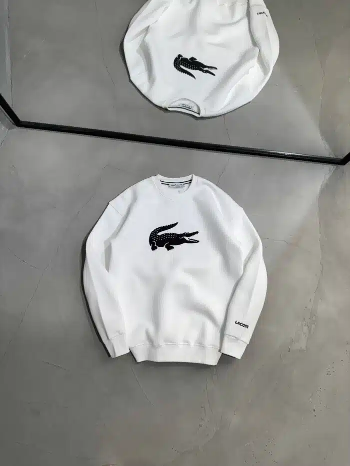 LCST Baskılı Üç İplik Sweatshirt – Beyaz - Görsel 1