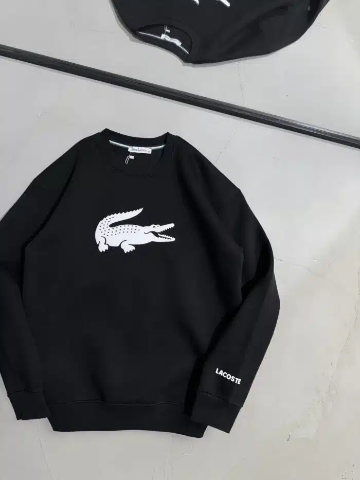 LCST Baskılı Üç İplik Sweatshirt – Siyah - Görsel 3