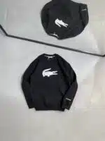 LCST Baskılı Üç İplik Sweatshirt – Siyah