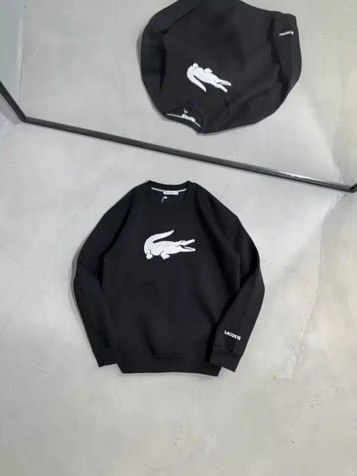 LCST Baskılı Üç İplik Sweatshirt – Siyah - Görsel 1