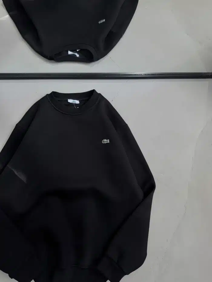 LCST Nakışlı Üç İplik Sweatshirt – Siyah - Görsel 3