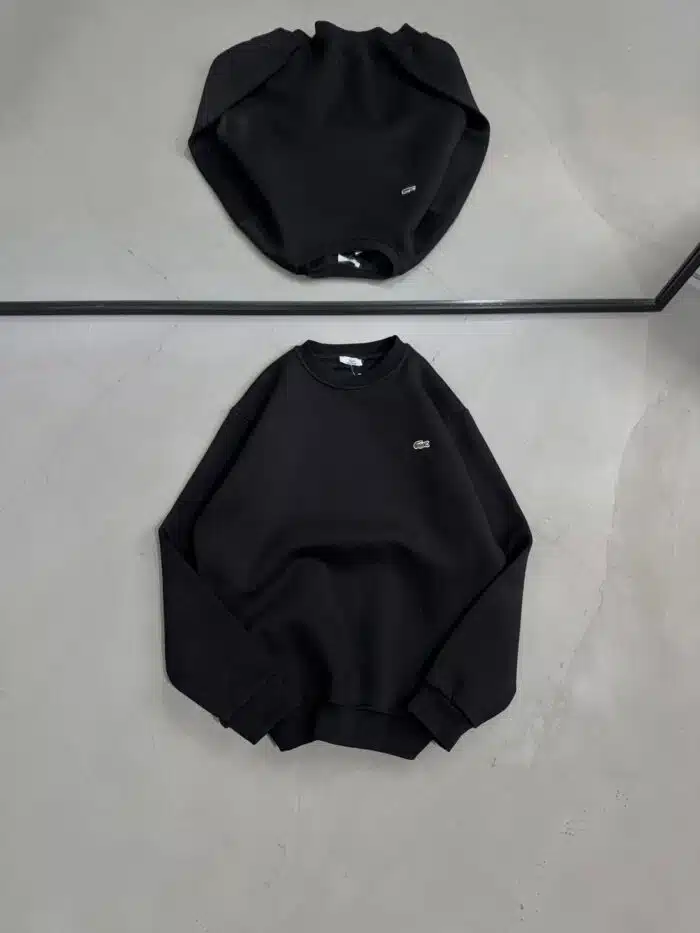 LCST Nakışlı Üç İplik Sweatshirt – Siyah - Görsel 1