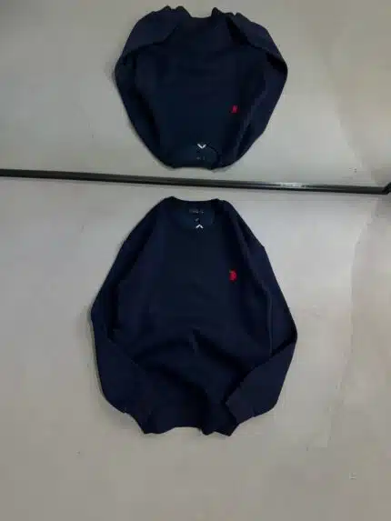 RL Nakışlı Üç İplik Sweatshirt – Lacivert