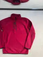 Yarım Fermuarlı Basic Polar - Bordo - Görsel 3