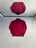 Yarım Fermuarlı Basic Polar - Bordo