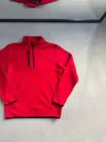 Yarım Fermuarlı Basic Polar - Kırmızı - Görsel 3