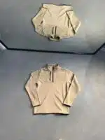 Yarım Fermuarlı Basic Polar - Krem
