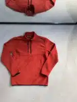 Yarım Fermuarlı Basic Polar - Koyu Turuncu - Görsel 3