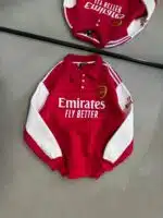 Arsenal Baskılı Üç İplik Yakalı Sweatshirt – Kırmızı - Görsel 3