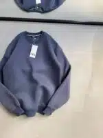 Düz Basic Üç İplik Sweatshirt - Antrasit - Görsel 3