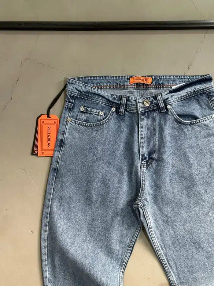 Erkek Basic Baggy Pantolon - Mavi - Görsel 3