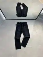 Erkek Basic Baggy Pantolon - Siyah
