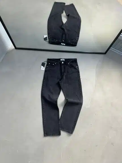 Erkek Basic Baggy Pantolon - Füme