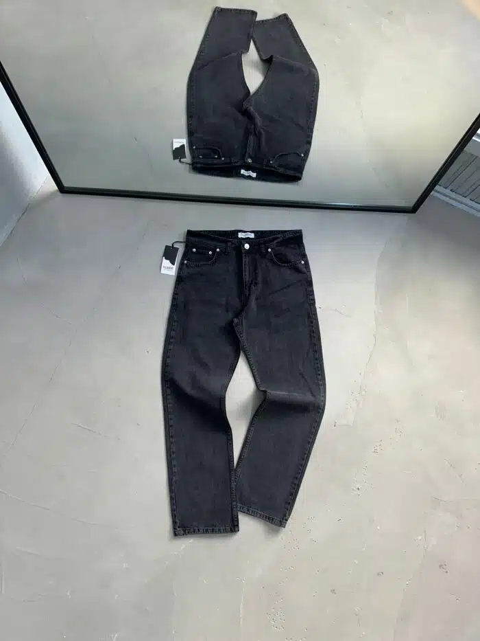 Erkek Basic Baggy Pantolon - Füme - Görsel 1