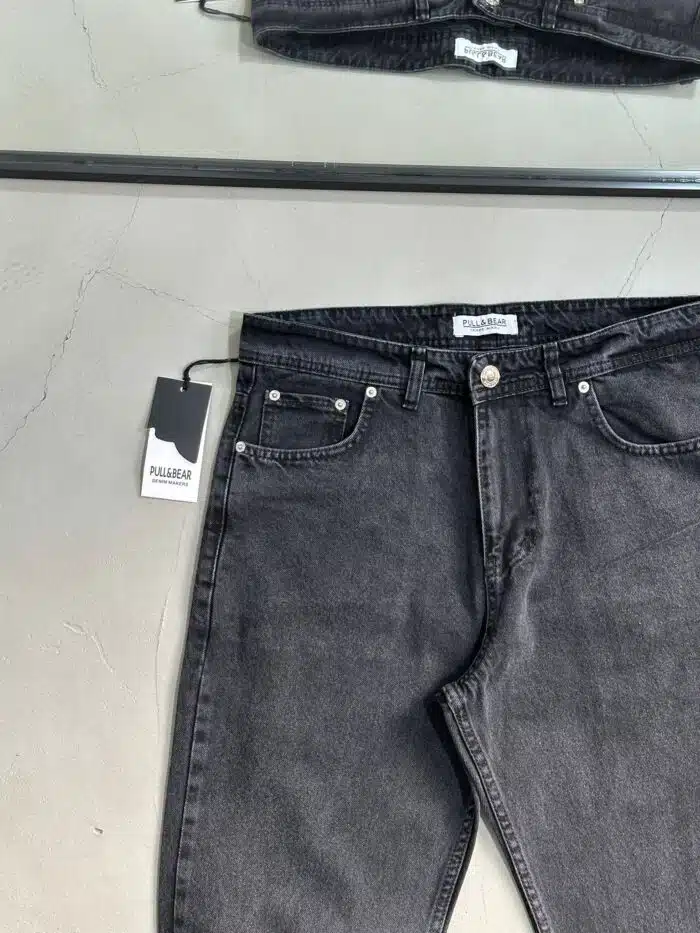 Erkek Basic Baggy Pantolon - Füme - Görsel 3