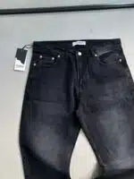 Erkek Kar Yıkama Baggy Pantolon - Siyah - Görsel 3