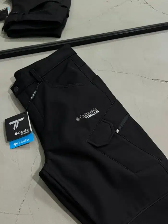Erkek Sıcak Tutan Outdoor Titanium Taktik Pantolon - Siyah - Görsel 3