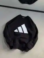 AD Baskılı Üç İplik Sweatshirt – Siyah - Görsel 3