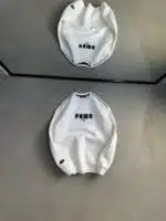 PM Enjeksiyon Baskı Üç İplik Sweatshirt – Beyaz