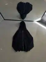 RL Nakışlı 3 İplik Kapşonlu Hoodie - Siyah