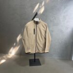 Tam Fermuarlı 3 Cepli Basic Polar - Krem