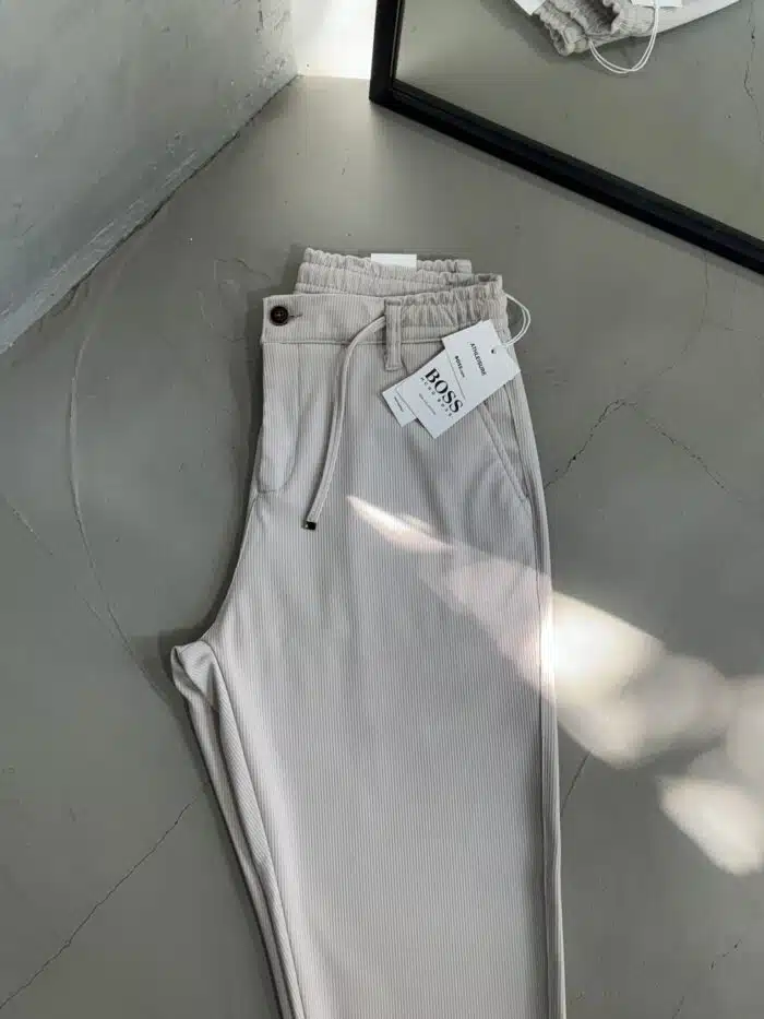 BS Regular Premium Kışlık Jogger - Ekru - Görsel 3