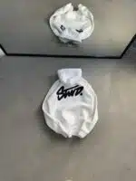 SW Sırt Baskılı Kapşonlu Sweatshirt – Beyaz - Görsel 2