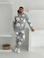 DT Baskılı Eşofman Takımı - Gri