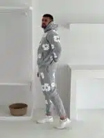 DT Baskılı Eşofman Takımı - Gri - Görsel 4
