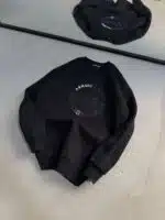 Ea7 Enjeksiyon Baskı Üç İplik Sweatshirt – Siyah - Görsel 3