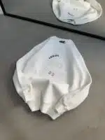 Ea7 Enjeksiyon Baskı Üç İplik Sweatshirt – Beyaz - Görsel 3