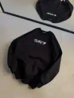 Ea7 Enjeksiyon Baskı Üç İplik Sweatshirt – Siyah - Görsel 4