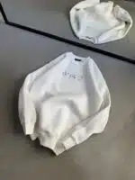 Ea7 Enjeksiyon Baskı Üç İplik Sweatshirt – Beyaz - Görsel 3