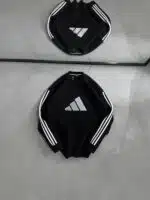 AD Şeritli Büyük Enjeksiyon Baskılı Üç İplik Sweatshirt – Siyah