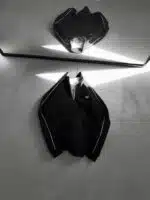 EA7 Nakışlı Üç İplik Yarım Fermuarlı Sweatshirt – Siyah