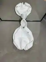 RL Nakışlı Kapşonlu Sweatshirt – Beyaz