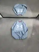 UA Büyük Kabartma Baskılı Üç İplik Sweatshirt – Açık Mavi