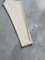 Fit Rahat Pamuklu Yumuşak Kumaş Jogger Pantolon - Krem - Görsel 6