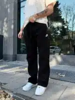 Tech Fleece 5.Th Lastikli Stoper Paça Baggy Eşofman – Siyah - Görsel 6