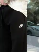 Tech Fleece 5.Th Lastikli Stoper Paça Baggy Eşofman – Siyah - Görsel 3