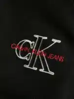 CK Nakış İşlemeli Premium Örgü Triko Kazak – Siyah - Görsel 4