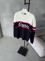 GNT İşlemeli Premium Örgü Triko Kazak – Lacivert