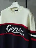 GNT İşlemeli Premium Örgü Triko Kazak – Lacivert - Görsel 3