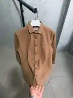 LCST Ultra Kalın Kışlık %100 Pamuk Gömlek – Açık Kahve