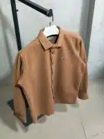 LCST Ultra Kalın Kışlık %100 Pamuk Gömlek – Açık Kahve - Görsel 2