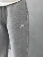 Premium İmzalı Seri Nakışlı Şeritli Stoper Paça Baggy Eşofman – Gri - Görsel 4