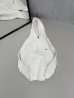 NK Büyük Kabartma Sırt Baskılı Kapşonlu Üç İplik  Sweatshirt – Beyaz - Görsel 2