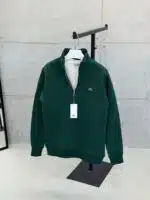 LCST Nakışlı Üç İplik Yarım Fermuarlı Sweatshirt – Yeşil