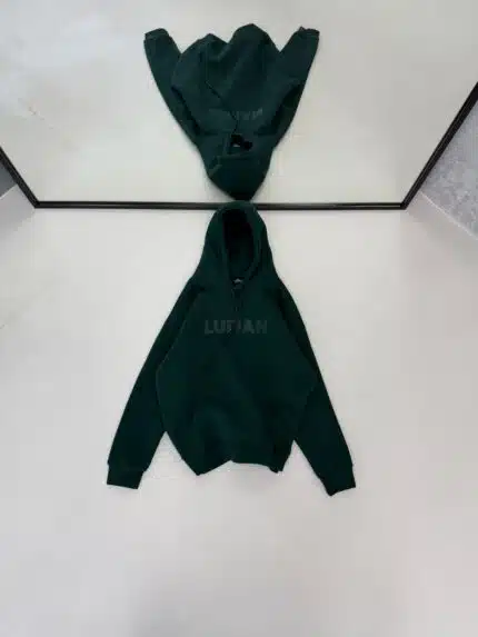 LFN Enjeksiyon Baskılı Kapşonlu Üç İplik  Sweatshirt – Yeşil